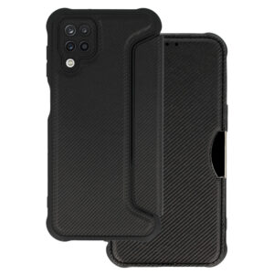 Razor Carbon Book Case for Samsung Galaxy A12 black