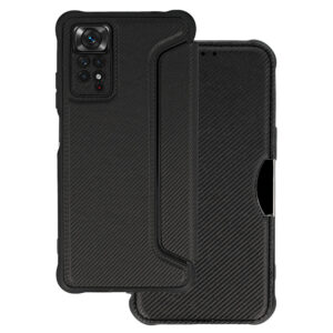 Razor Carbon Book Case for Xiaomi Redmi Note 11/Note 11S black