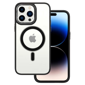 Tel Protect Magnetic Clear Case for Iphone 12 Pro Max Black