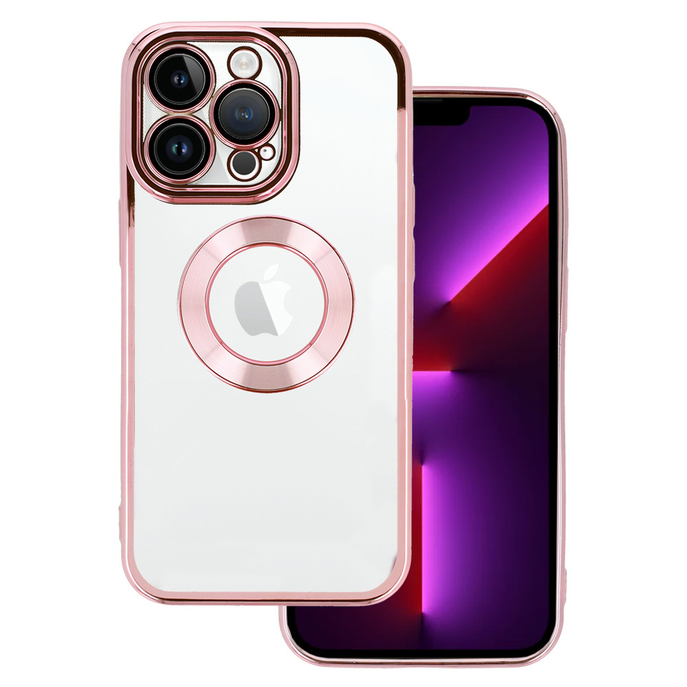 Beauty Clear Case for Iphone 13 Pro pink