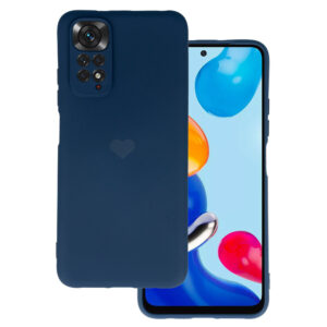 Vennus Silicone Heart Case for Xiaomi Redmi Note 11 Pro/Note 11 Pro 5G design 1 navy