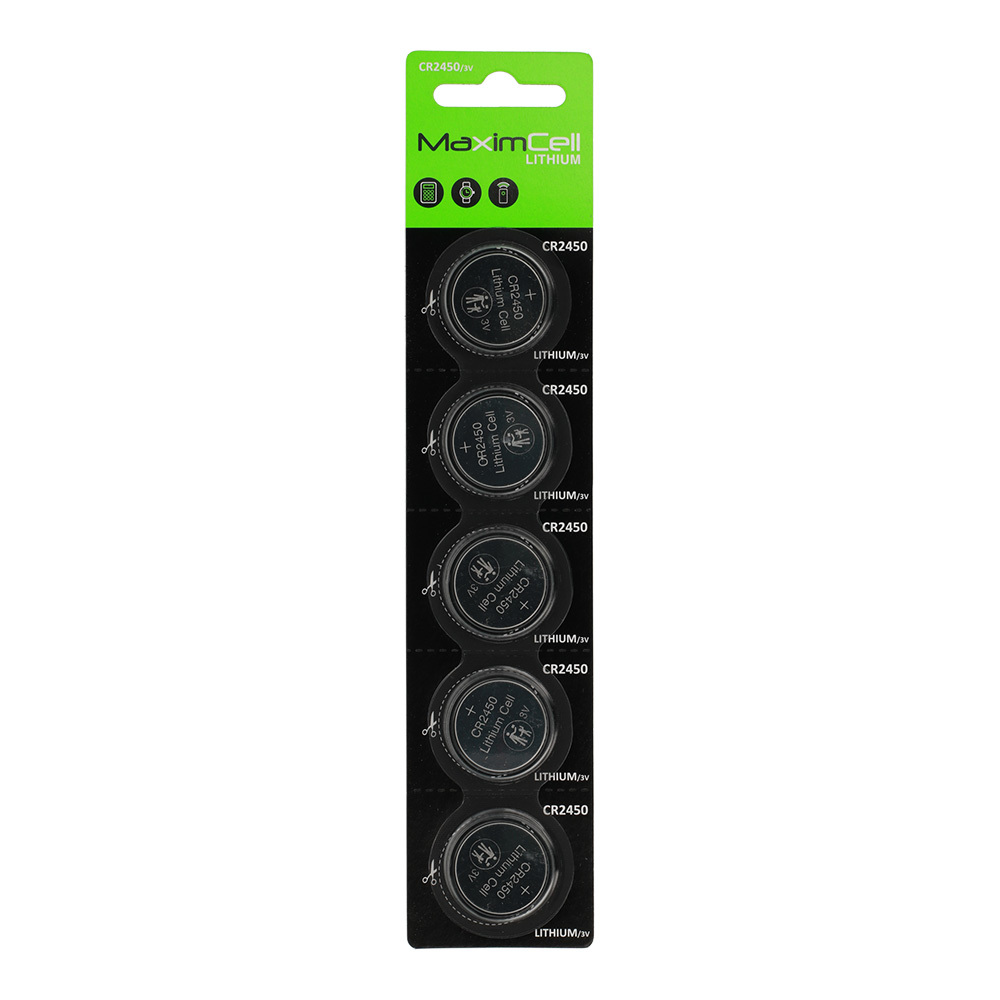 MaximCell Lithium batteries CR2450 - 5pcs