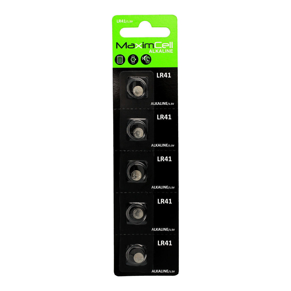 MaximCell Alkaline batteries LR41 - 5pcs
