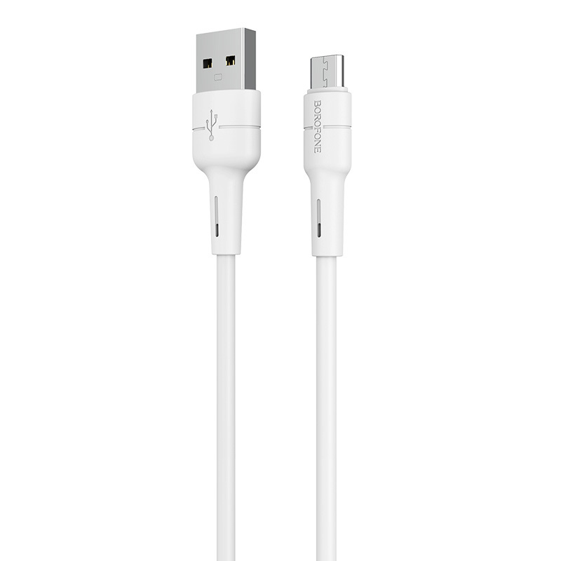 product-83585 Borofone Cable BX30 Silicone - USB to Micro USB - 2,4A 1 metre white