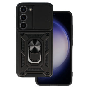 Slide Camera Armor Case for Samsung Galaxy S23 Black