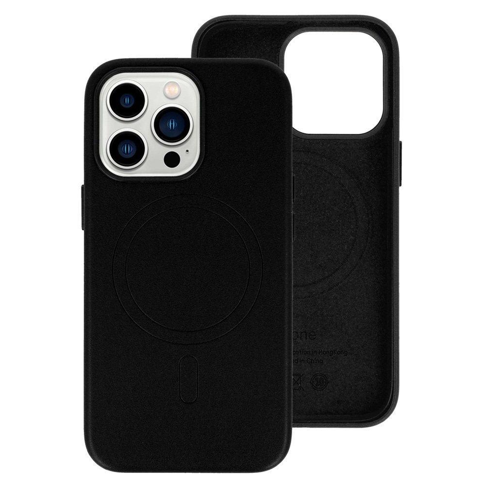MagSafe Leather Case Iphone 13 Pro Black