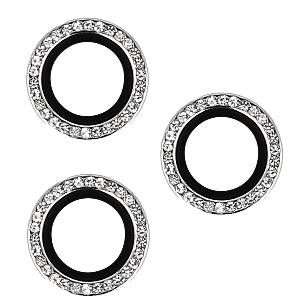 Tempered Glass HARD DIAMOND for camera (LENS) for Iphone 13 Pro/13 Pro Max silver (lens 3 pieces)