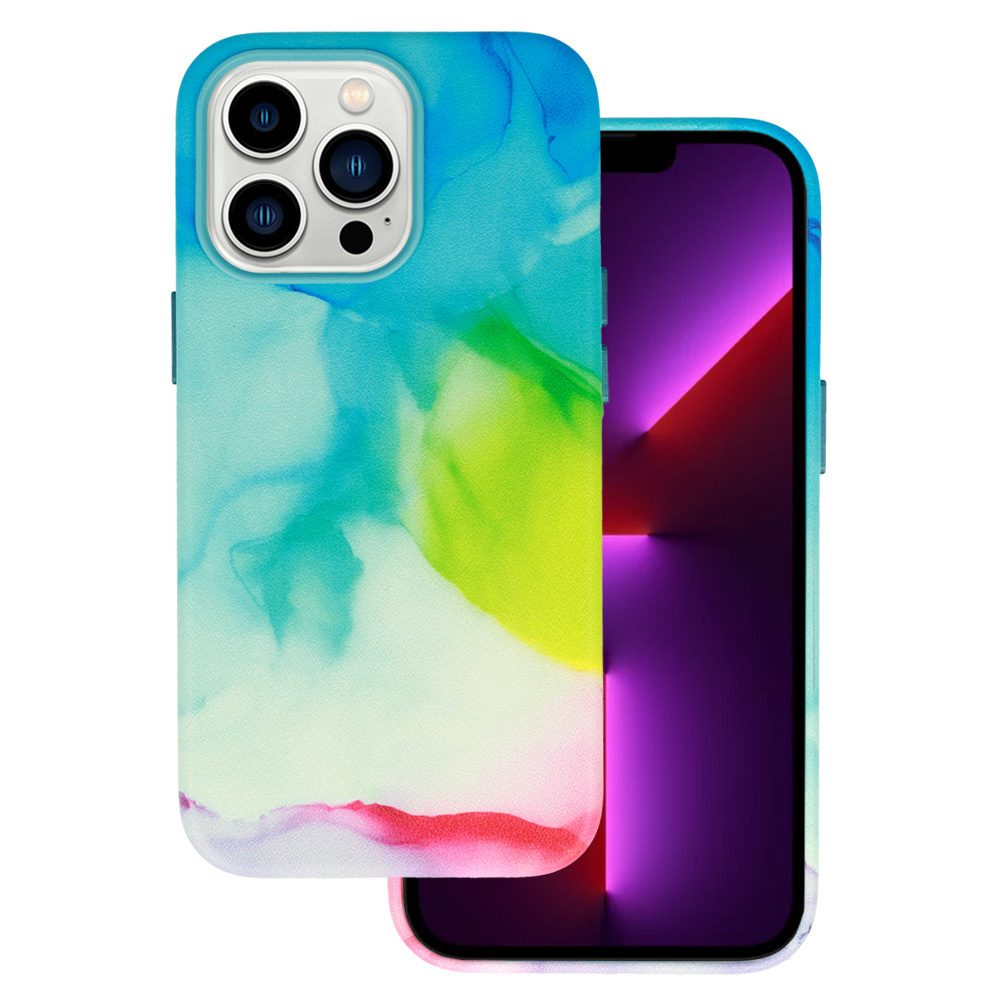 Leather Ink Case for Iphone 12 design 2