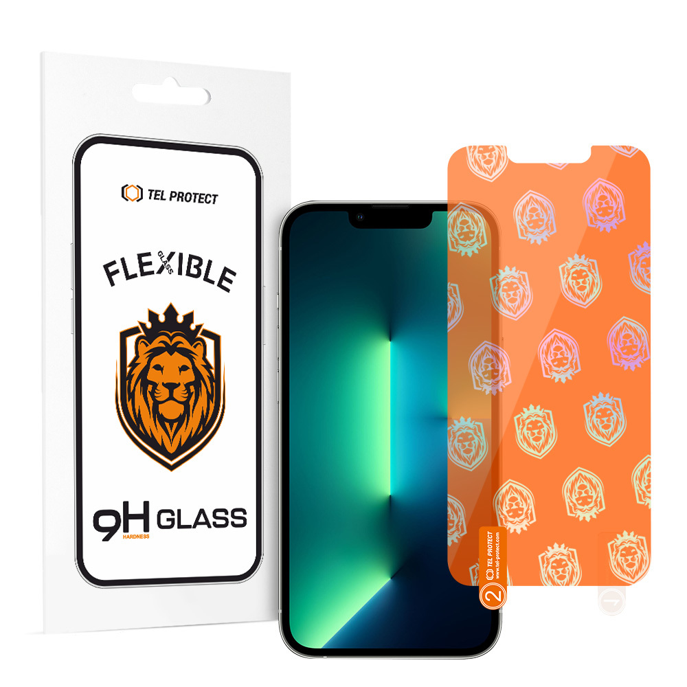 Tel Protect Best Flexible Hybrid Tempered Glass for IPHONE 13 PRO MAX/14 PLUS