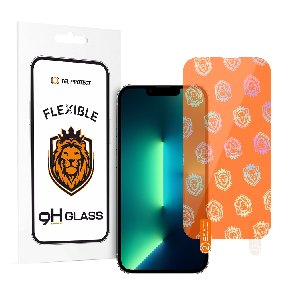 Tel Protect Best Flexible Hybrid Tempered Glass for IPHONE 13/13 PRO/14/16E