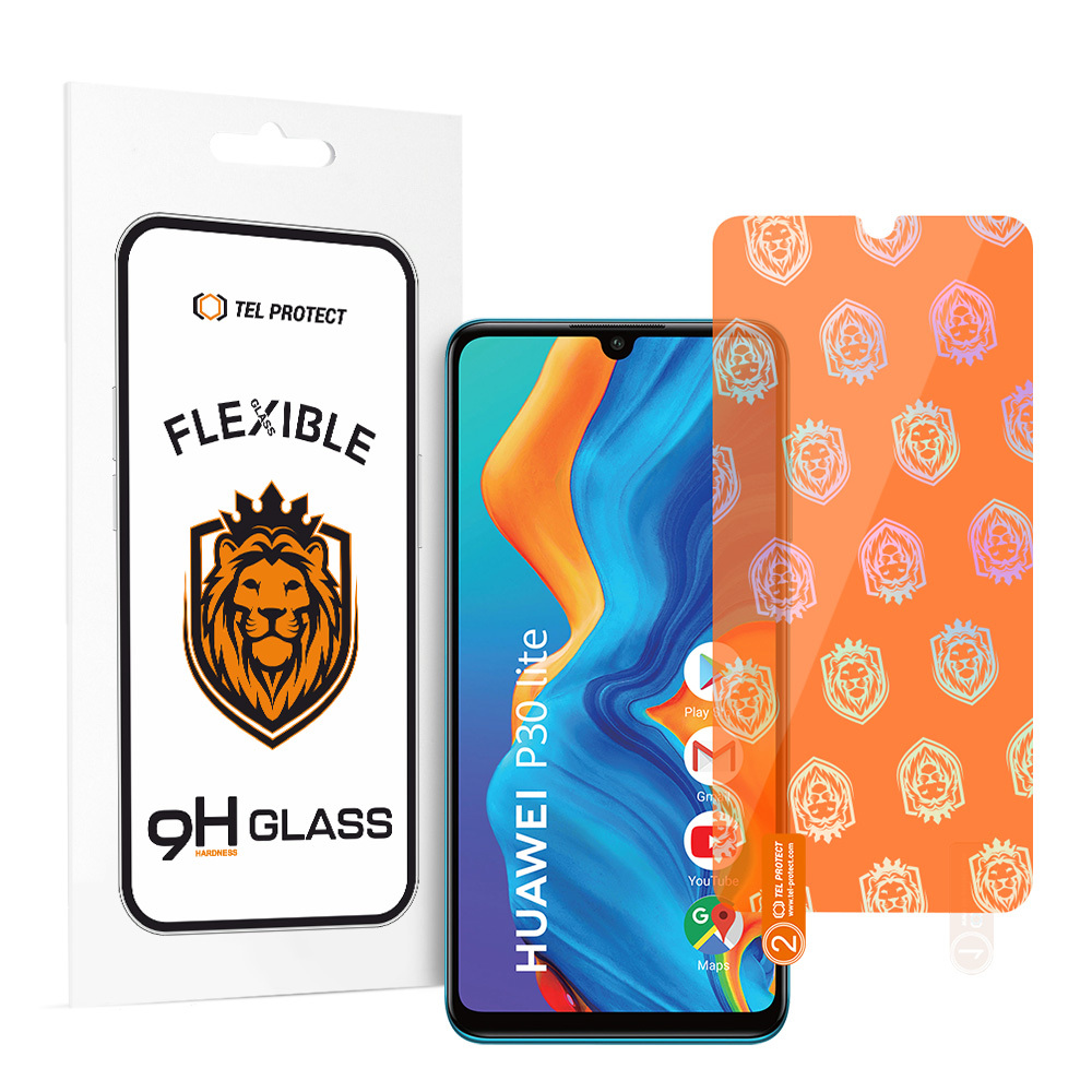 Tel Protect Best Flexible Hybrid Tempered Glass for HUAWEI P30 LITE