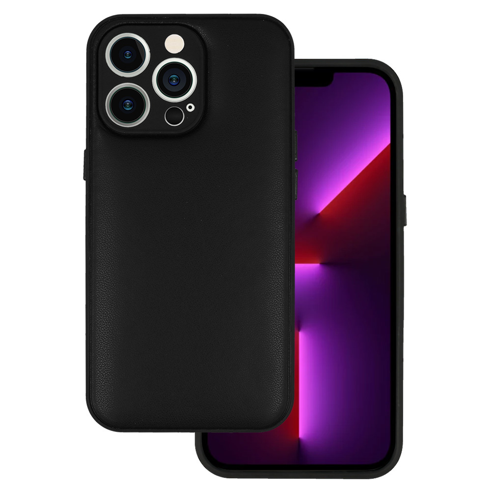 Leather 3D Case for Iphone 13 Pro design 1 black