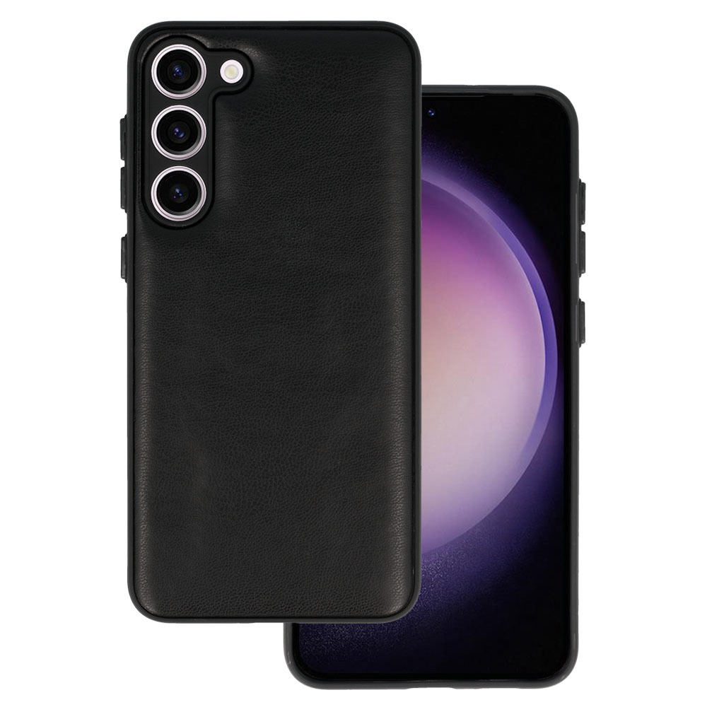 Leather 3D Case for Samsung Galaxy S23 Plus design 1 black