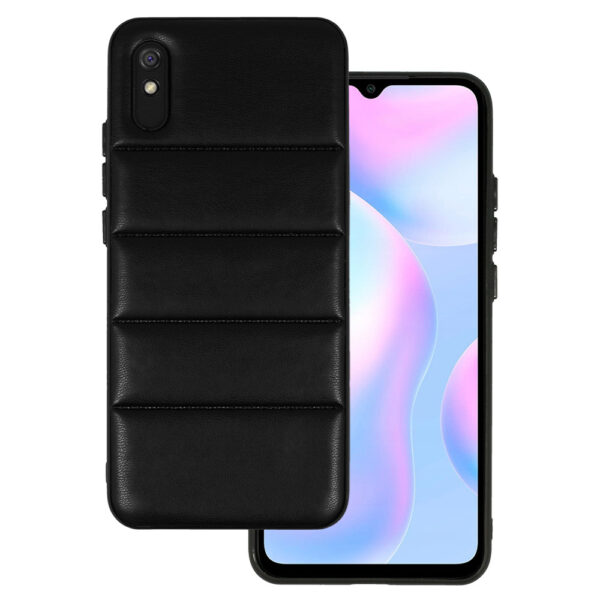 Leather 3D Case for Xiaomi Redmi 9A design 2 black