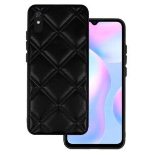 Leather 3D Case for Xiaomi Redmi 9A design 3 black