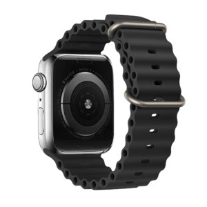 Silicone loop for Apple Watch 42/44/45/49 design 1 black