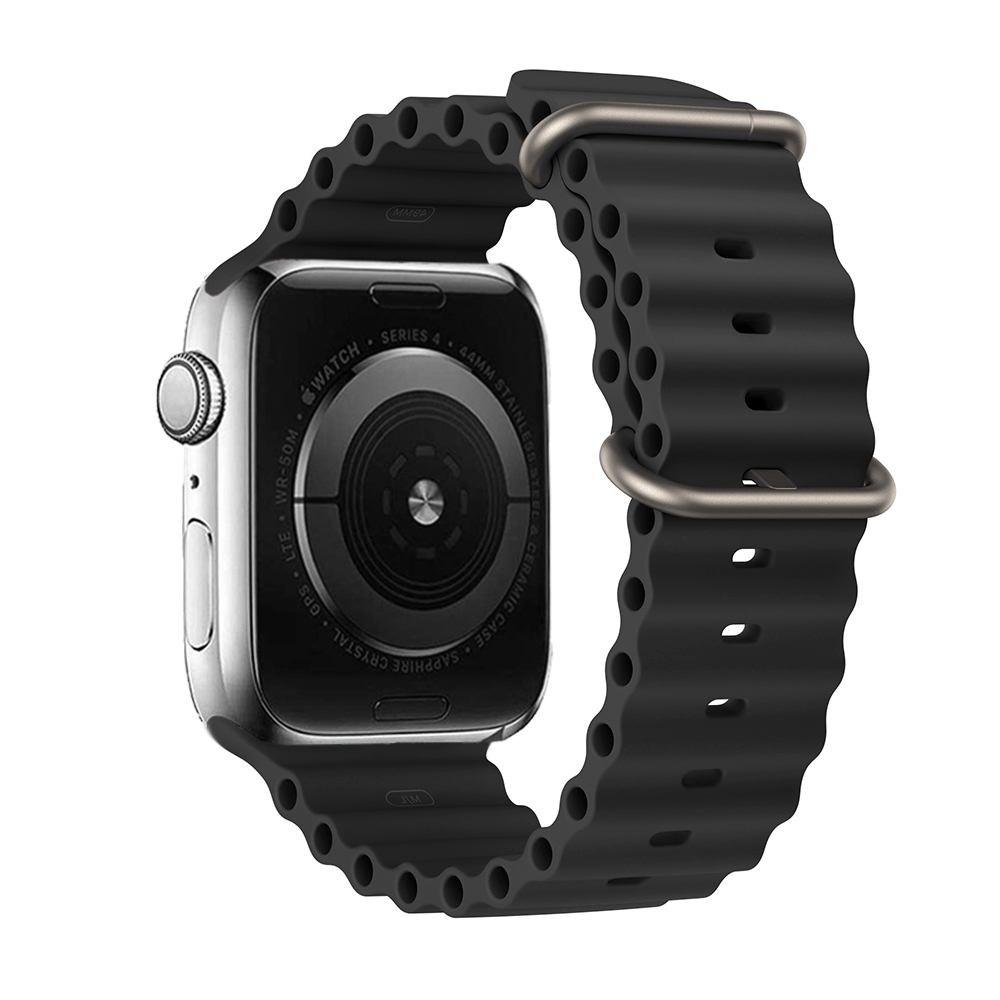 Silicone loop for Apple Watch 42/44/45/49 design 1 black