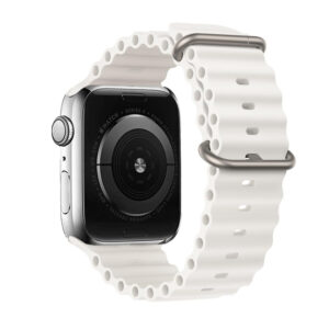 Silicone loop for Apple Watch 42/44/45/49 design 1 white