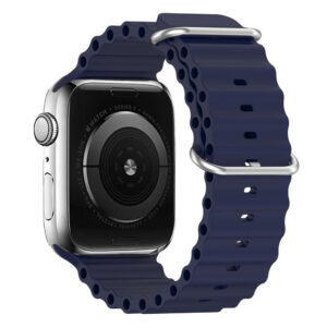 Silicone loop for Apple Watch 42/44/45/49 design 1 navy