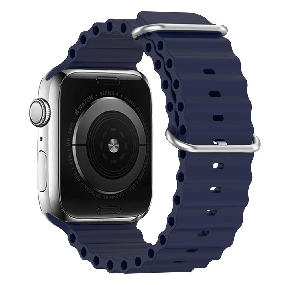 Silicone loop for Apple Watch 42/44/45/49 design 1 navy