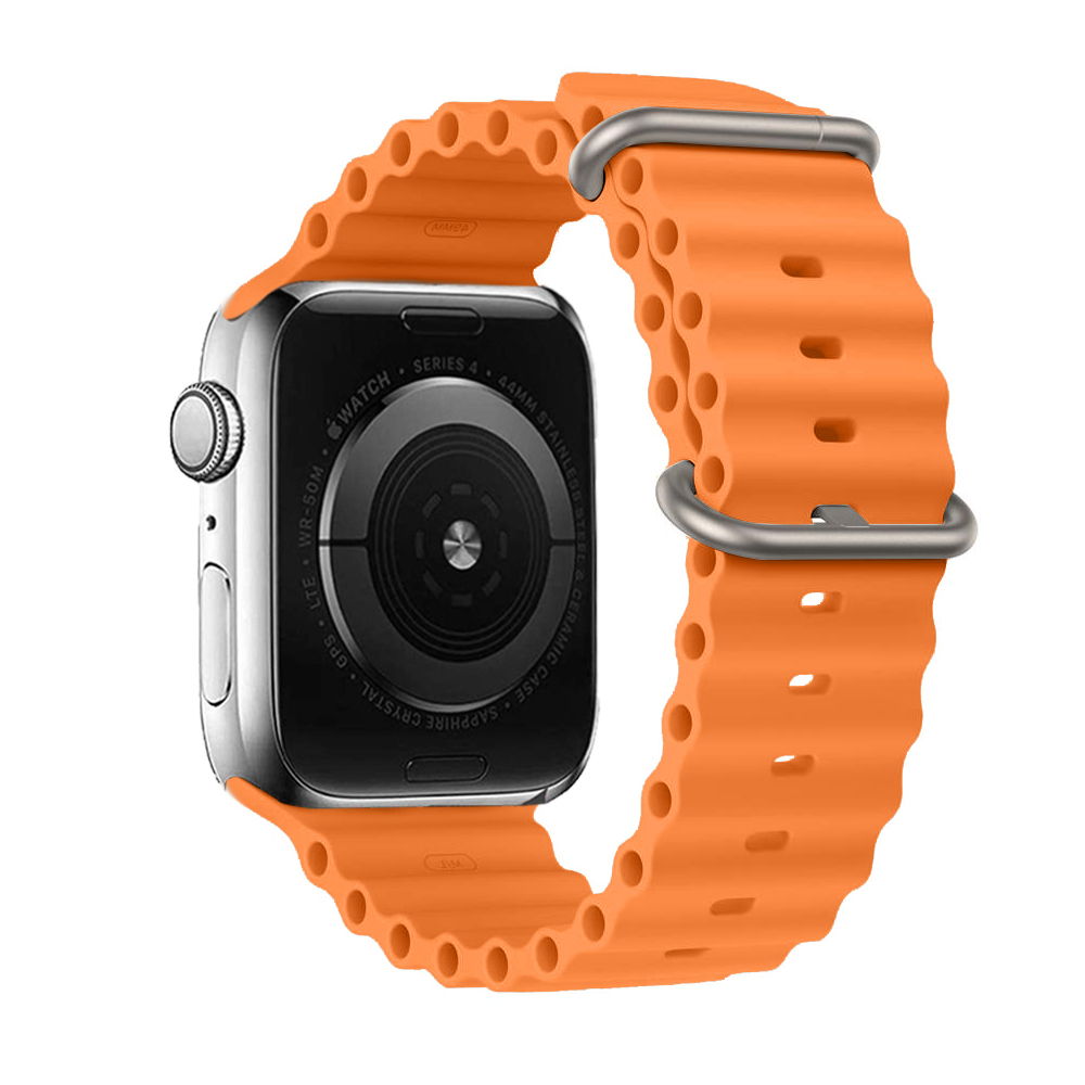 Silicone loop for Apple Watch 42/44/45/49 design 1 orange