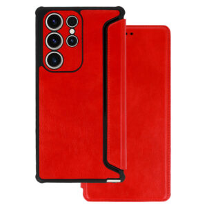 Razor Leather Book Case for Samsung Galaxy A22 5G red