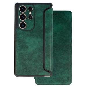Razor Leather Book Case for Samsung Galaxy S23 Plus dark green