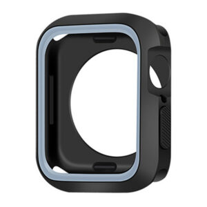 Case for Apple Watch 45mm Silicone black-grey
