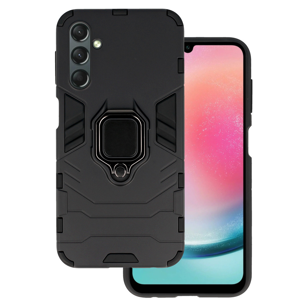 Ring Armor Case for Samsung Galaxy A24 4G Black