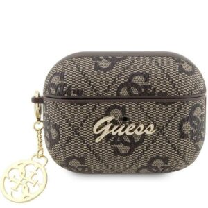 Original Case GUESS 4G Charm Collection GUAP2G4GSMW for Airpods Pro 2 cover brown