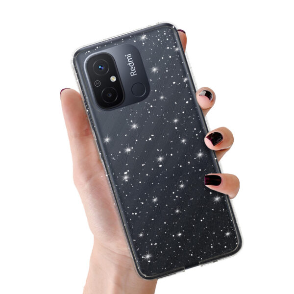 Crystal Glitter Case for Xiaomi Redmi 12C/11A Silver
