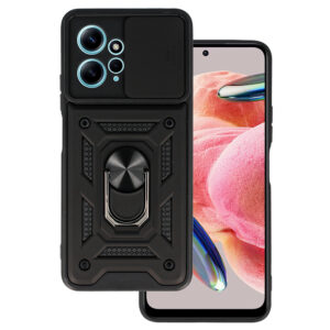 Slide Camera Armor Case for Xiaomi Redmi Note 12 4G Black