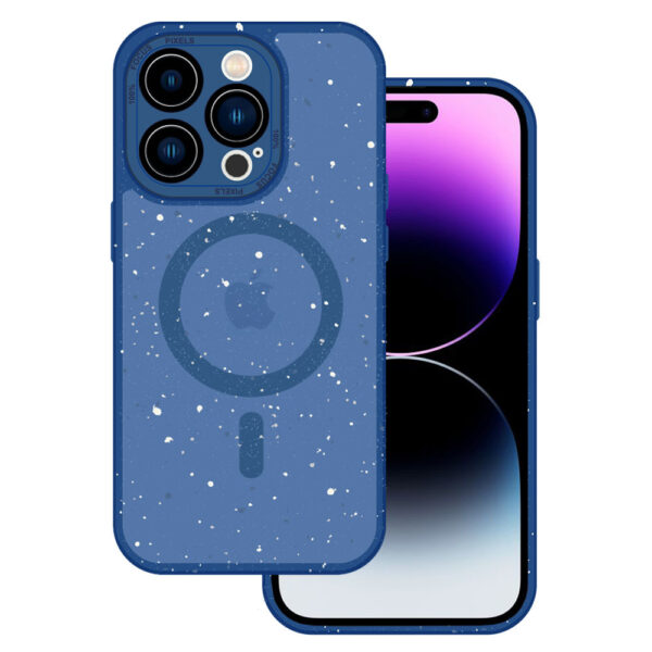 Tel Protect Magnetic Splash Frosted Case for Iphone 14 Pro Navy