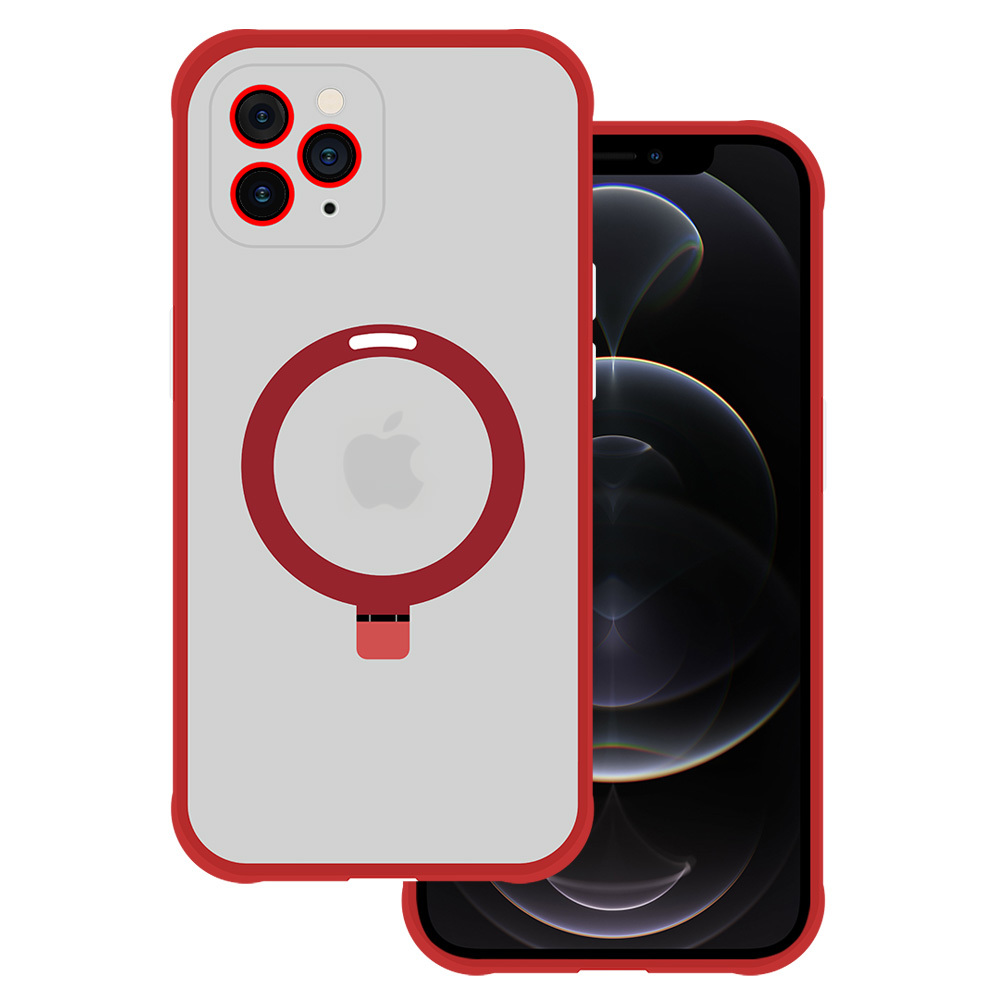 Tel Protect Magical Magsafe Stand Case for Iphone 11 Pro Max red