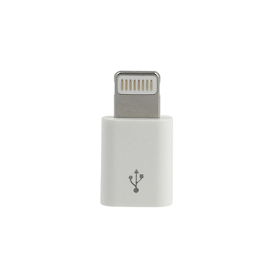 Charger adapter - Micro USB to Lightning - WHITE