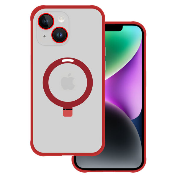 Tel Protect Magical Magsafe Stand Case for Iphone 13 red