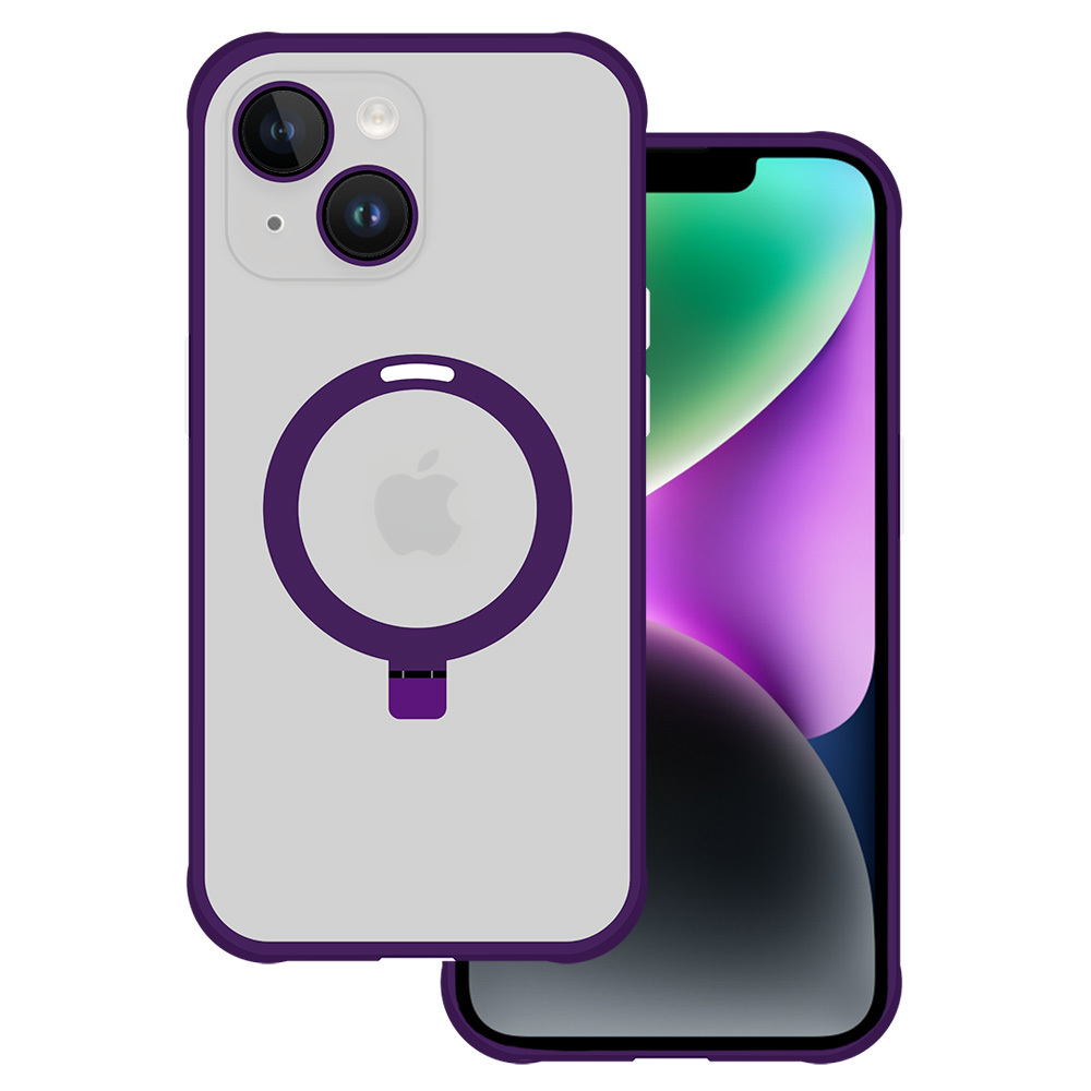 Tel Protect Magical Magsafe Stand Case for Iphone 13 purple