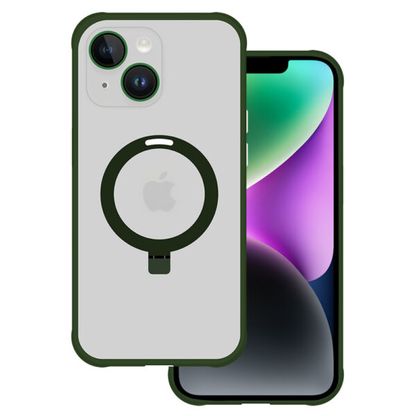 Tel Protect Magical Magsafe Stand Case for Iphone 13 green