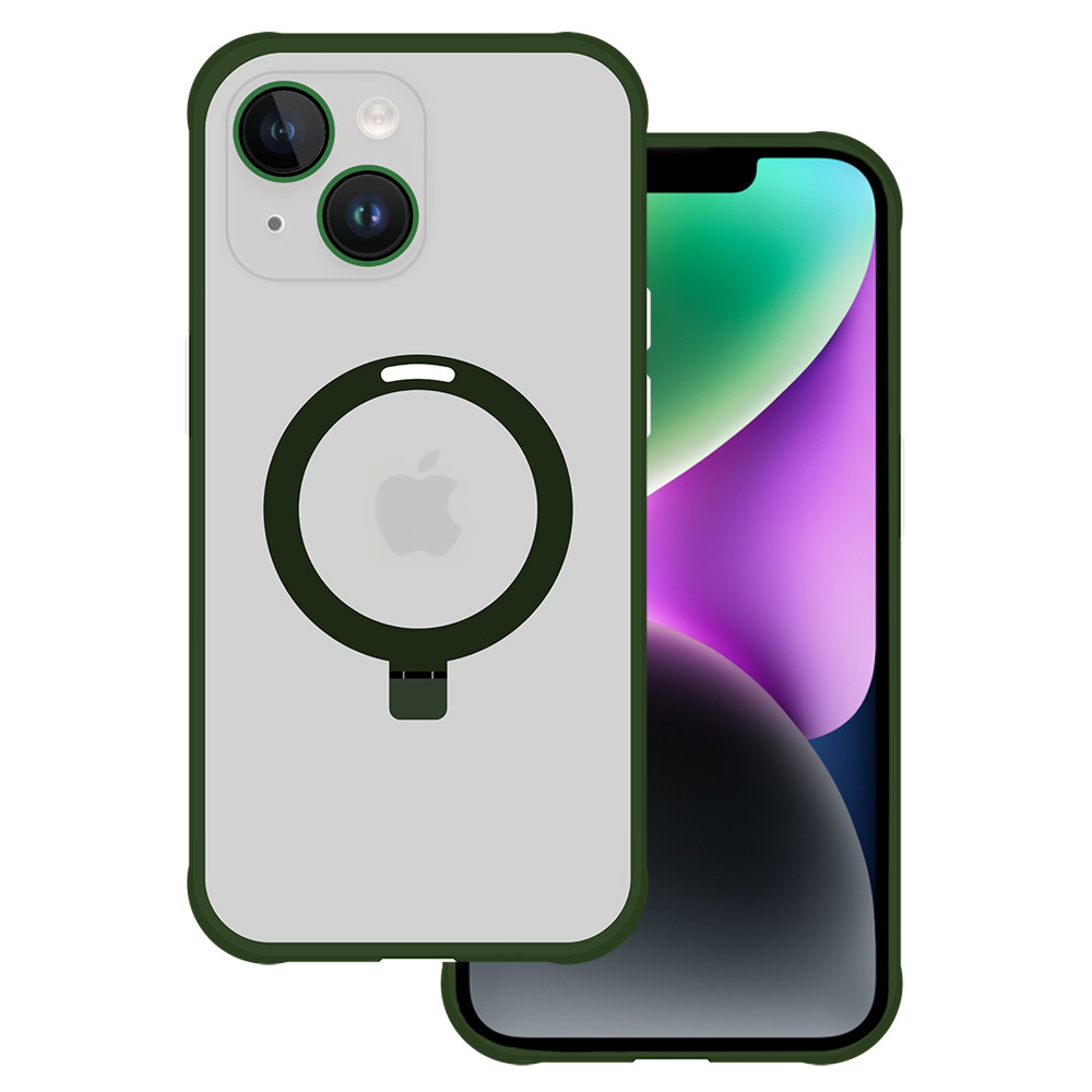 Tel Protect Magical Magsafe Stand Case for Iphone 13 green