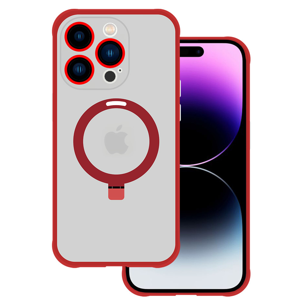 Tel Protect Magical Magsafe Stand Case for Iphone 13 Pro red