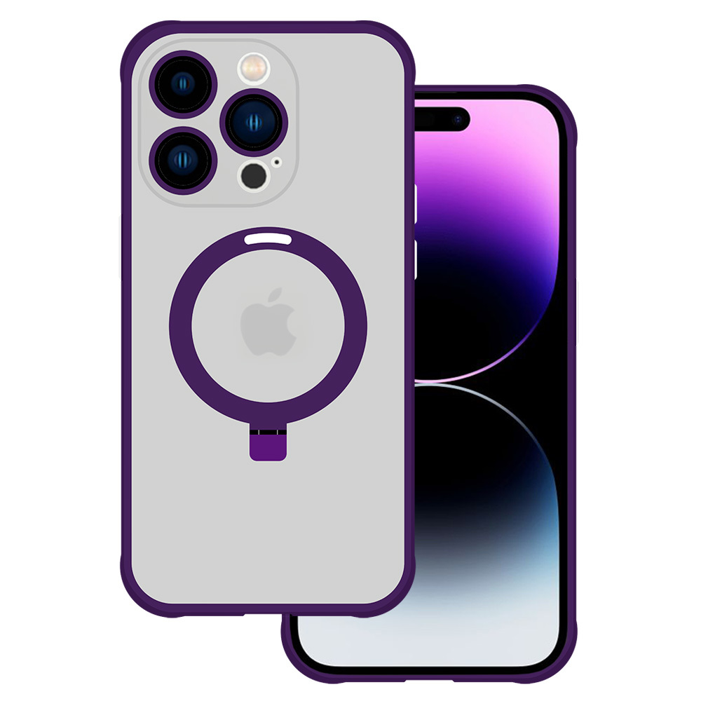 Tel Protect Magical Magsafe Stand Case for Iphone 13 Pro Max purple