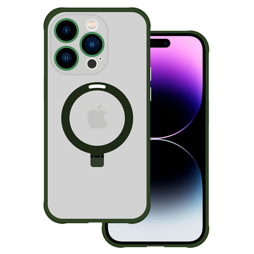 Tel Protect Magical Magsafe Stand Case for Iphone 13 Pro Max green
