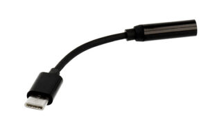 Earphones Adapter - Type C to Jack 3,5mm - BLACK