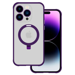 Tel Protect Magical Magsafe Stand Case for Iphone 15 purple
