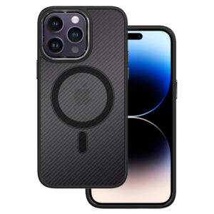 Tel Protect Magnetic Carbon Case for Iphone 15 Pro Max Black