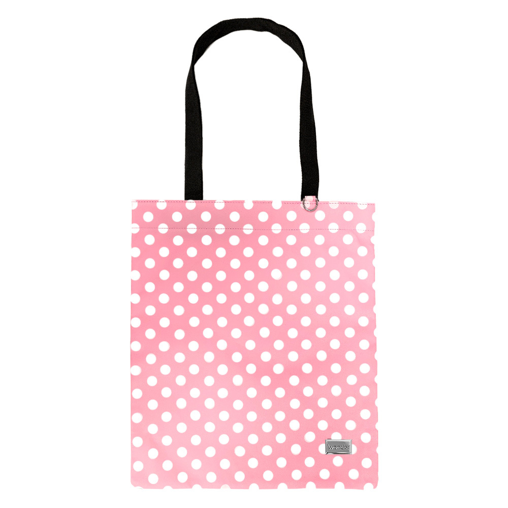 Shopping bag Wonder pattern 2 light pink polka-dot