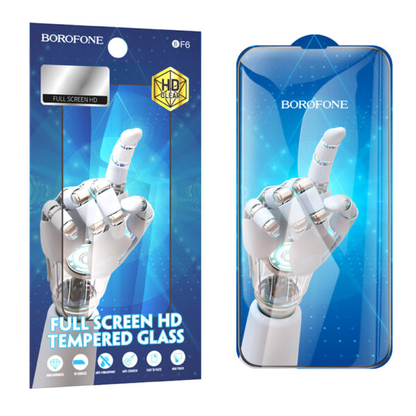 Borofone Tempered glass BF6 Diamond Armor Full Screen HD for Iphone 16e/14/13/13 Pro - 10 pieces
