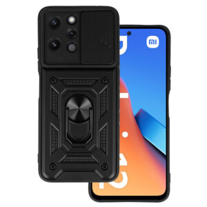 Slide Camera Armor Case for Xiaomi Redmi 12 Black