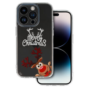 TEL PROTECT Christmas Case for Samsung S23 Design 1 Clear
