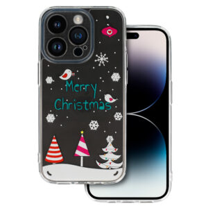 TEL PROTECT Christmas Case for Samsung S23 Design 4 Clear